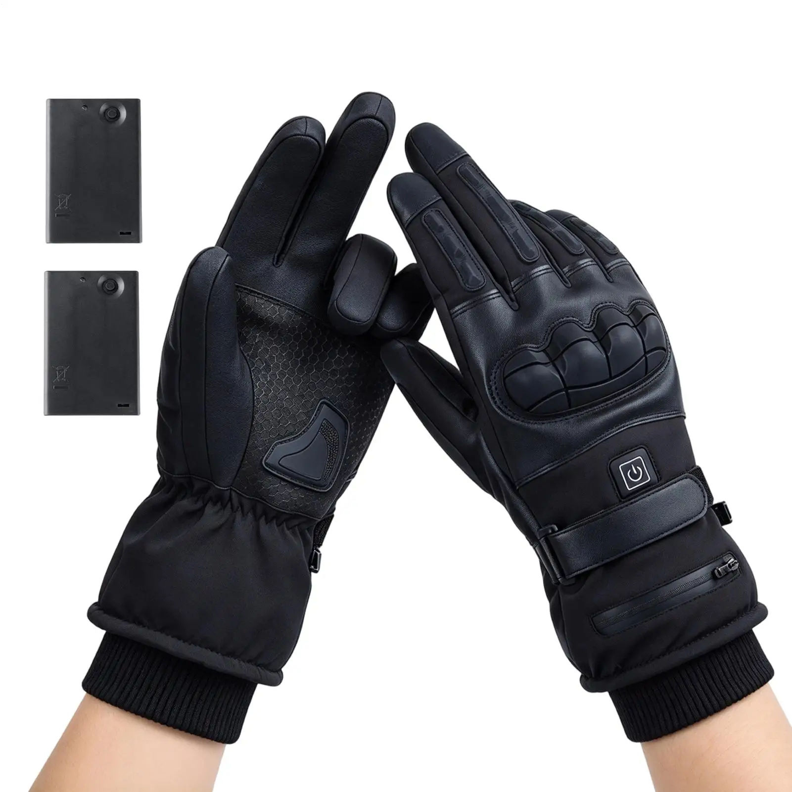 Heated Gloves For Women Touchscreen Hand Warmer With 3 Setting Levels Warming Gloves For Winter Cold Weather Motorcycling