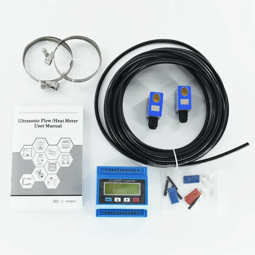 2026/Industrial RS485 Ultrasonic Flowmeter Ultrasonic Flow Meter Price 4~20mA Mounted Clamp on Ultrasonic Flow Meter