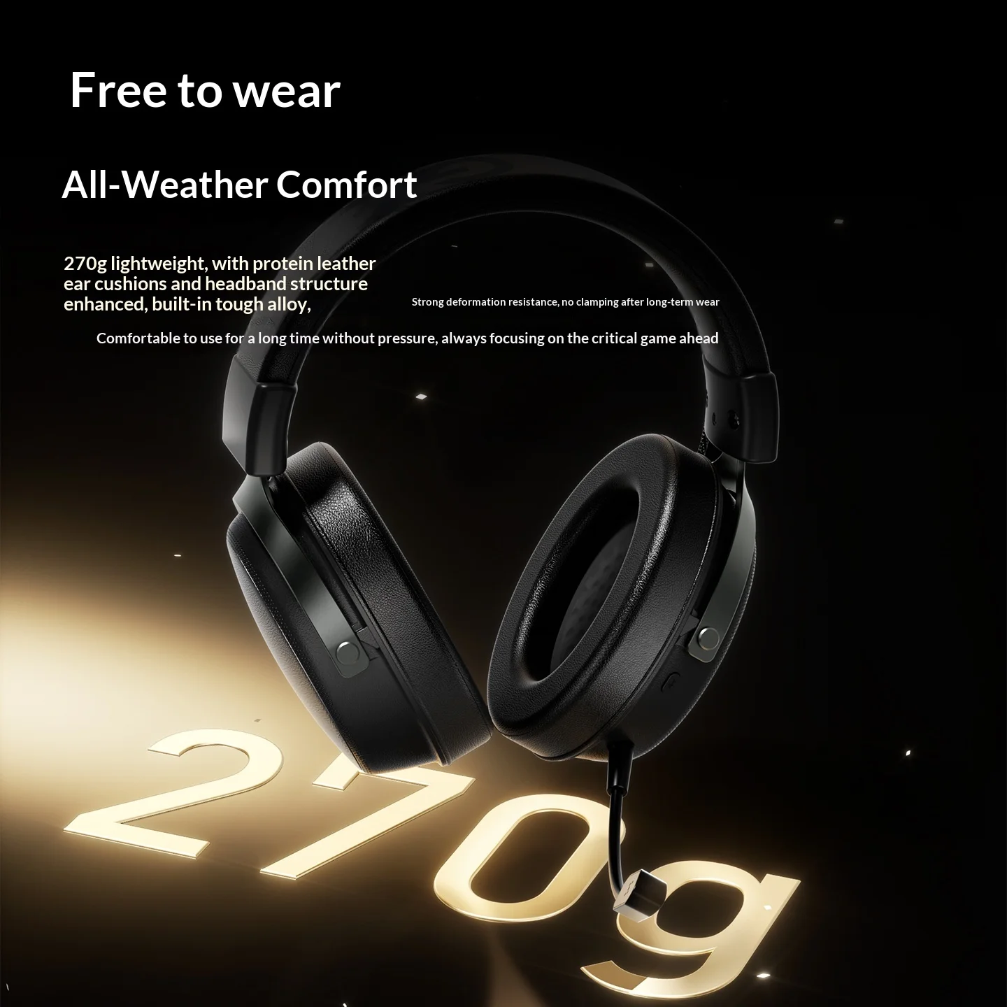 Atk N9 سماعة أربعة وضع سماعة رأس لاسلكية تأخير السرعة Enc الحد من الضوضاء الألعاب E-سماعة أذن تستخدم عند ممارسة الرياضة ألعاب الكمبيوتر ملحقات الهدايا