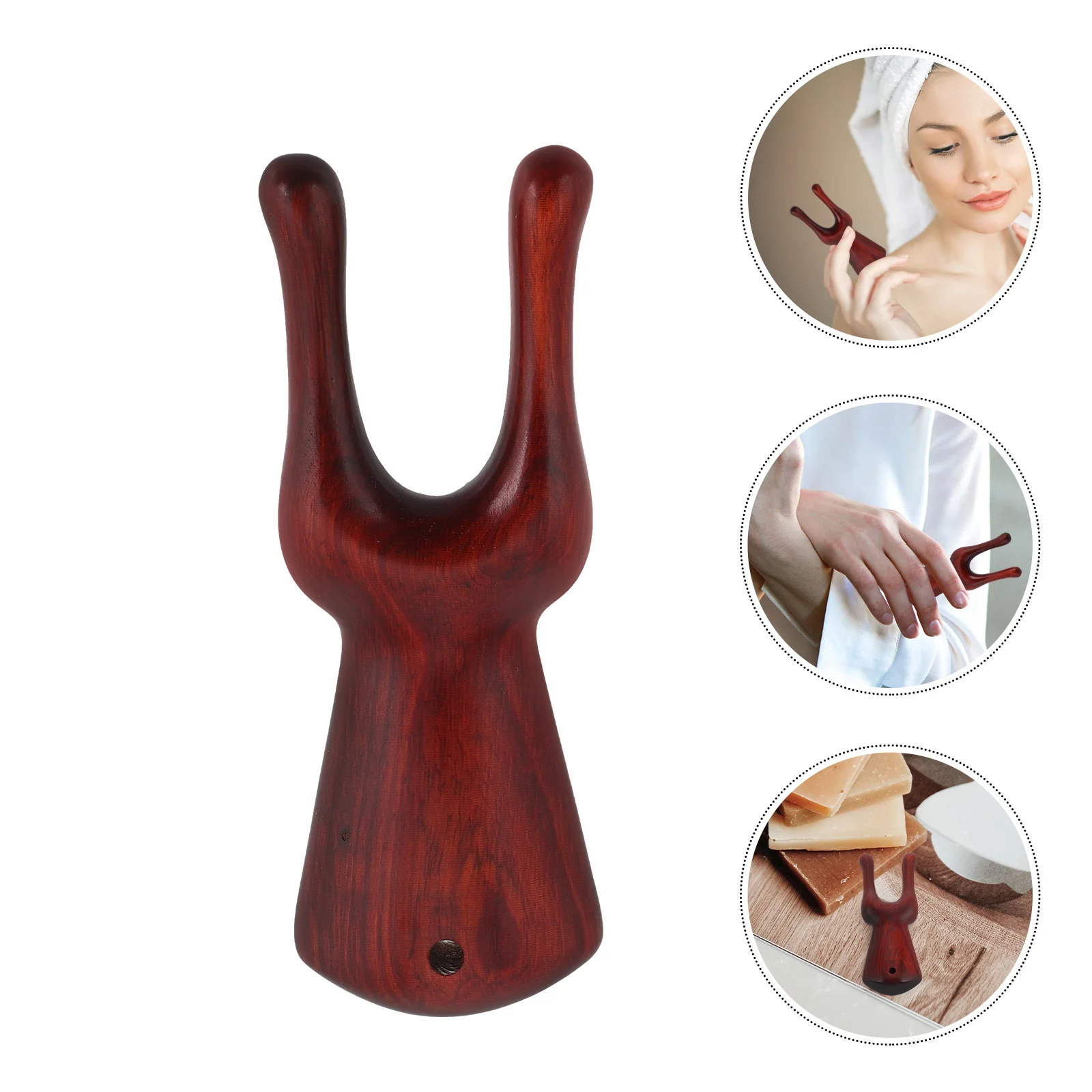 

Purple Sandalwood Nose Beauty Stick Manual Wooden Face Acupoint Scraper for Nasal Comfort Portable Design Ideal for on-The-Go