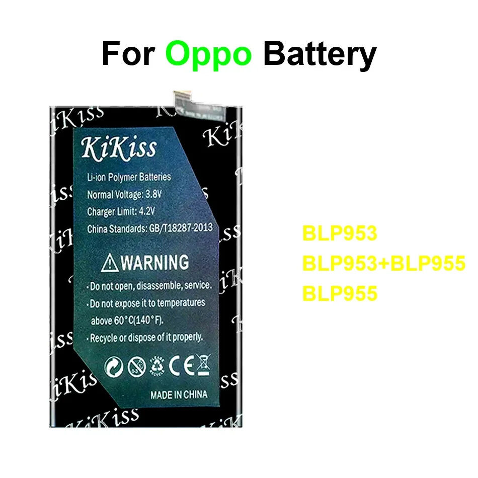 

Mobile Phone Battery Reliable Power BLP953 BLP953+BLP955 BLP955 2400-3600Mah For Oppo Find N2 Folding