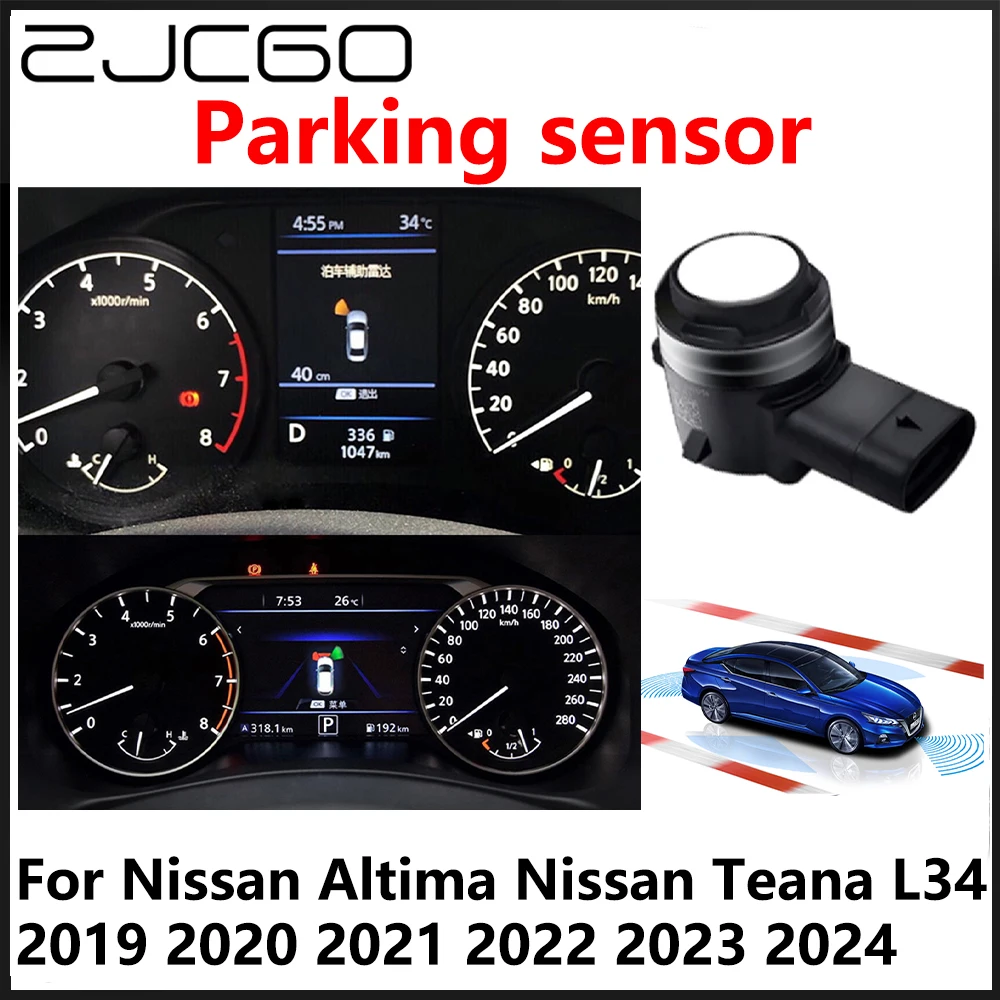 

ZJCGO OEM Front Rear Reverse Parking Sensor PDC Car Reversing AID System For Nissan Altima Teana L34 2019 2021 2022 2023 2024