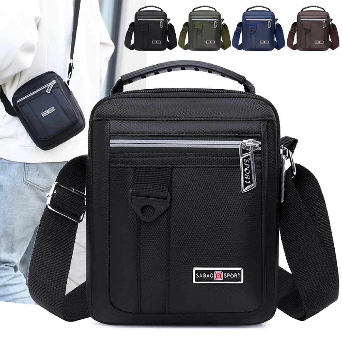 Fashionable and affordable mini shoulder bag with adjustable shoulder strap for outdoor travel change cell phone ID storage bag