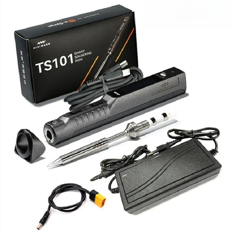

2025 hot sale MINIWARE TS101 mini smart soldering iron set, one-click fast heating TS100 electric soldering iron