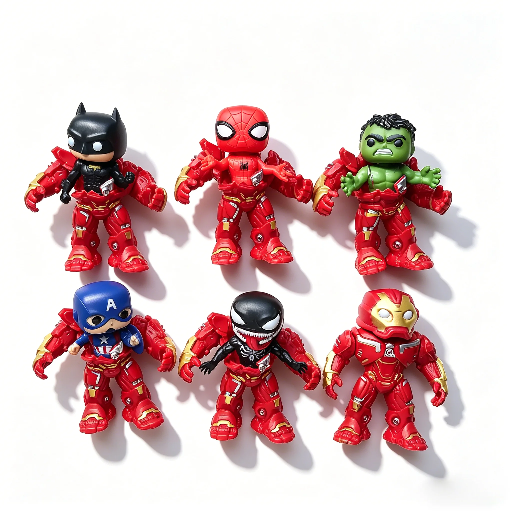 Nuevas Figuras de Anime de Spider-Man y Hulk, Decoraciones Creativas para Coche, Juguetes Coleccionables de Personajes de Dibujos Animados de Spiderman y Hulk