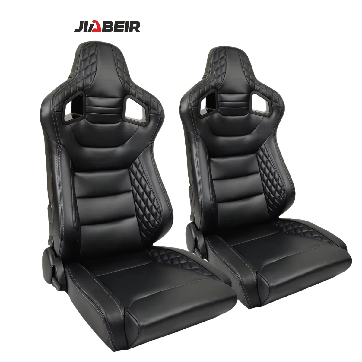 

Спортивные гоночные сиденья JIABEIR 1041C из высококачественной черной кожи Nappa с регулировкой по высоте (пара)