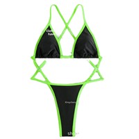 Sexy Multi-Color Crossed Strap Three-Point Bikini Beach Swimwear Sensual Hot Sale Of The Season Hai Zheng New Arrival One-Piece 