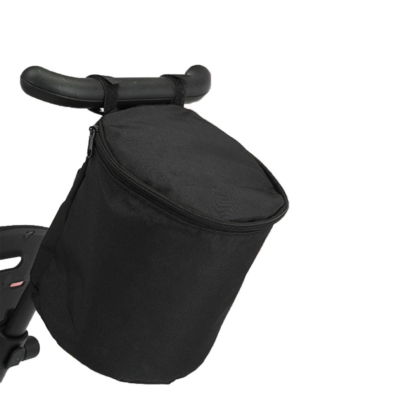 Black Stroller Organizer Bags Mummy Large Capacity Travel Hanging Bag Bottle Holder Pram Diaper Bags Baby Stroller Accessories