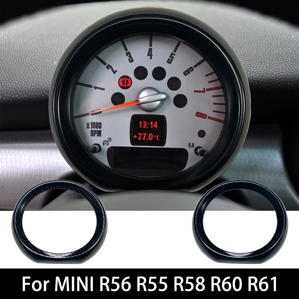 Gloss Black Interior Front Tachometer Cover Sticker Car-Styling Auto Interior Accessories For Mini Cooper R55 R56 R58 R60 R61