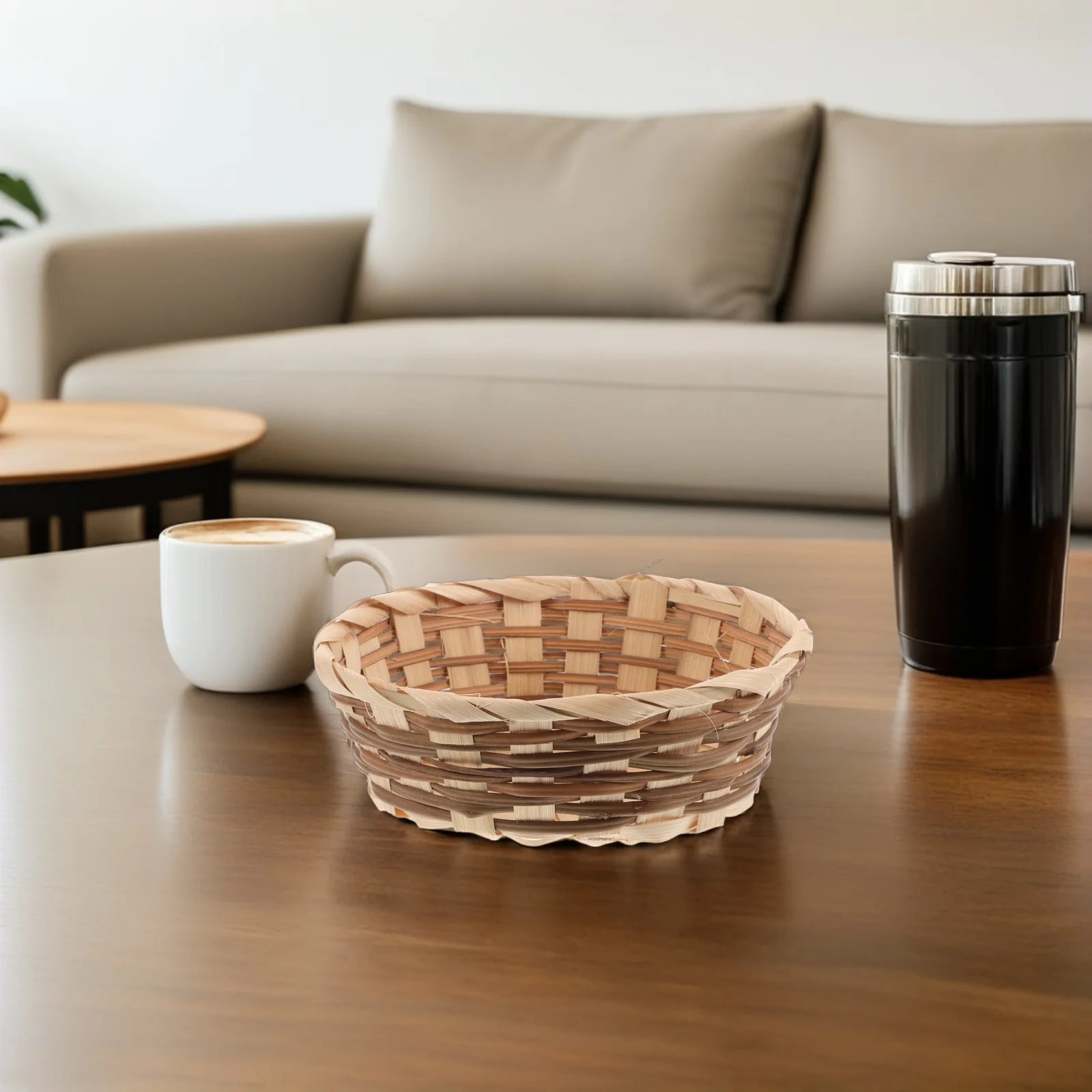 

6pcs Bamboo Baskets For Fruit Egg Storage Ventilated Woven Vegetable Basket Set Durable Handmade Trays For Kitchen Pantry