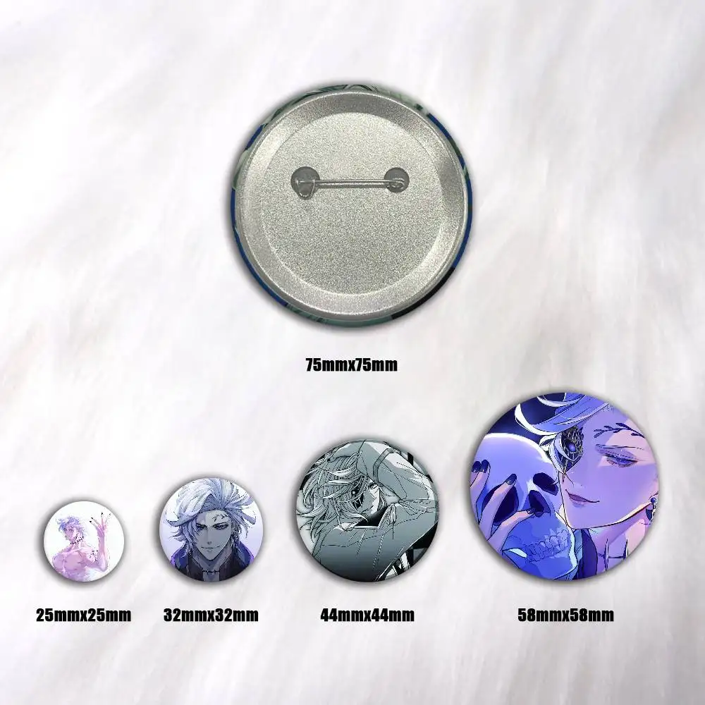 Anime Hades Creative Round Button Badges Cute Pin Brooch for Backpack Clothes Lapel Jewelry Accessories Friends Gift