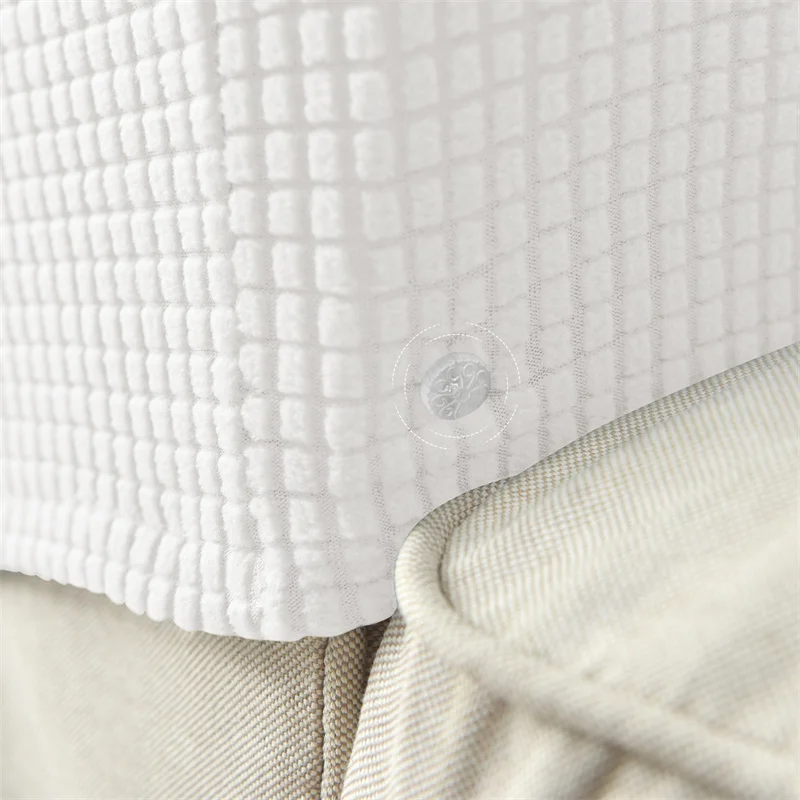 2-teiliges Set Stretch-Sofa-Armlehnenbezug Polar Fleece Schmutzabweisender Couch-Sessel Möbelschutz-Bezüge Einfarbig Wohnungsdekoration – Detail 7