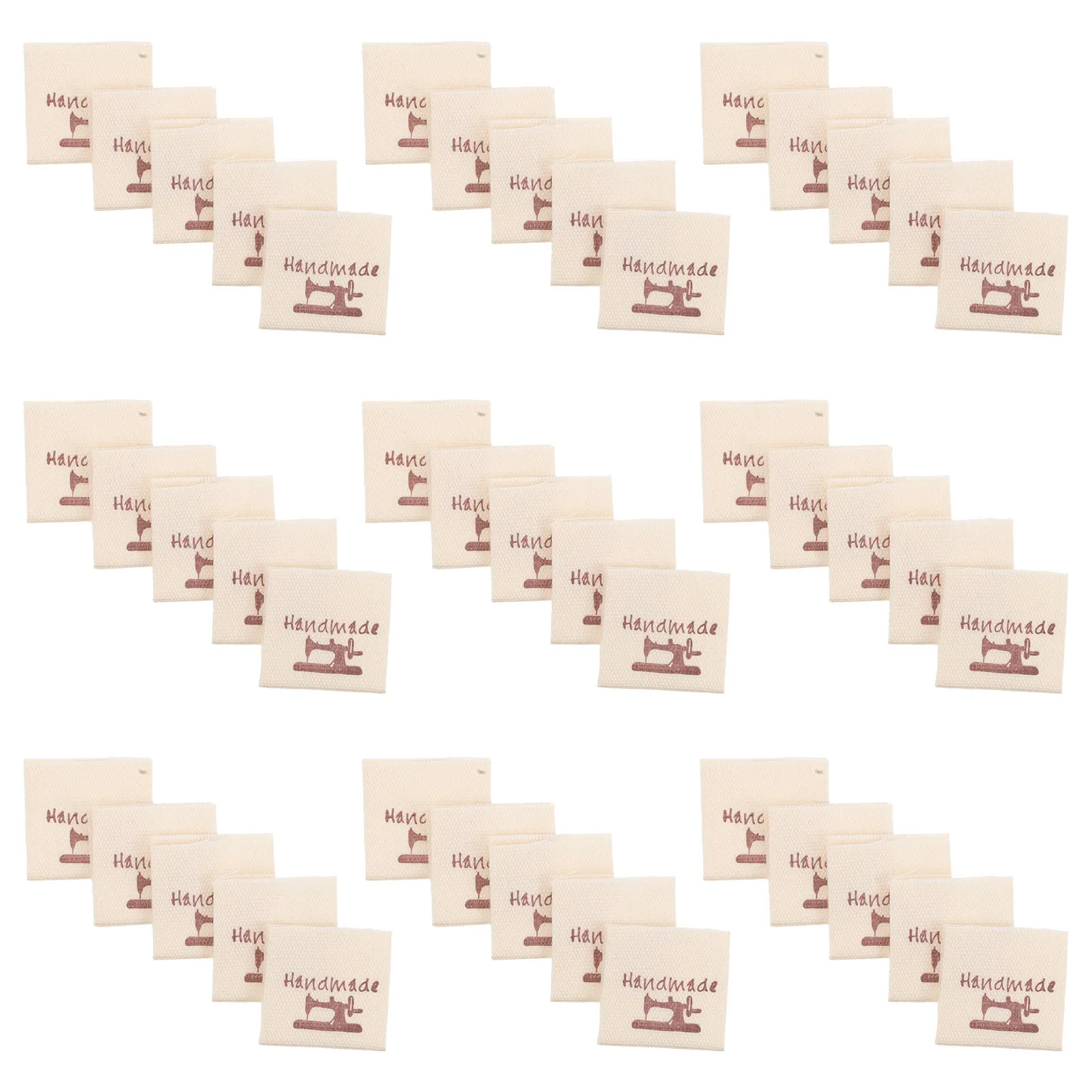 

100pcs Handmade Fabric Labels Washable Sew On Tags For Clothing Bags Home Decor Diy Sewing Accessories Garment Craft