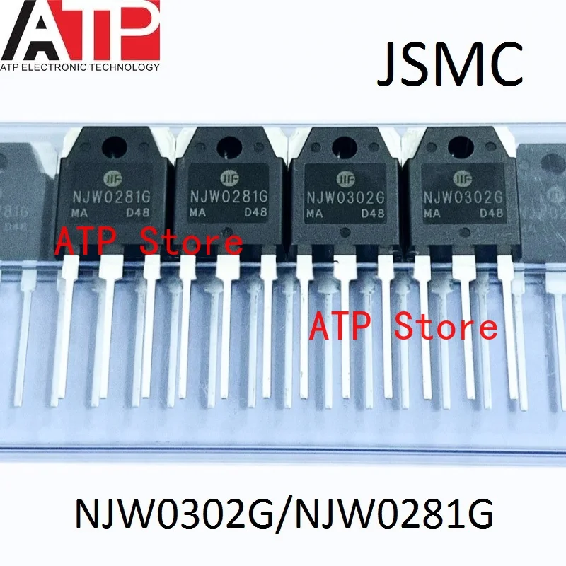 

10 Pairs/Lot 100% New Original NJW0302G/NJW0281G TO-3P NJW0281G/NJW0302G Transistors Audio Power Amplifier BJT 250V 15A