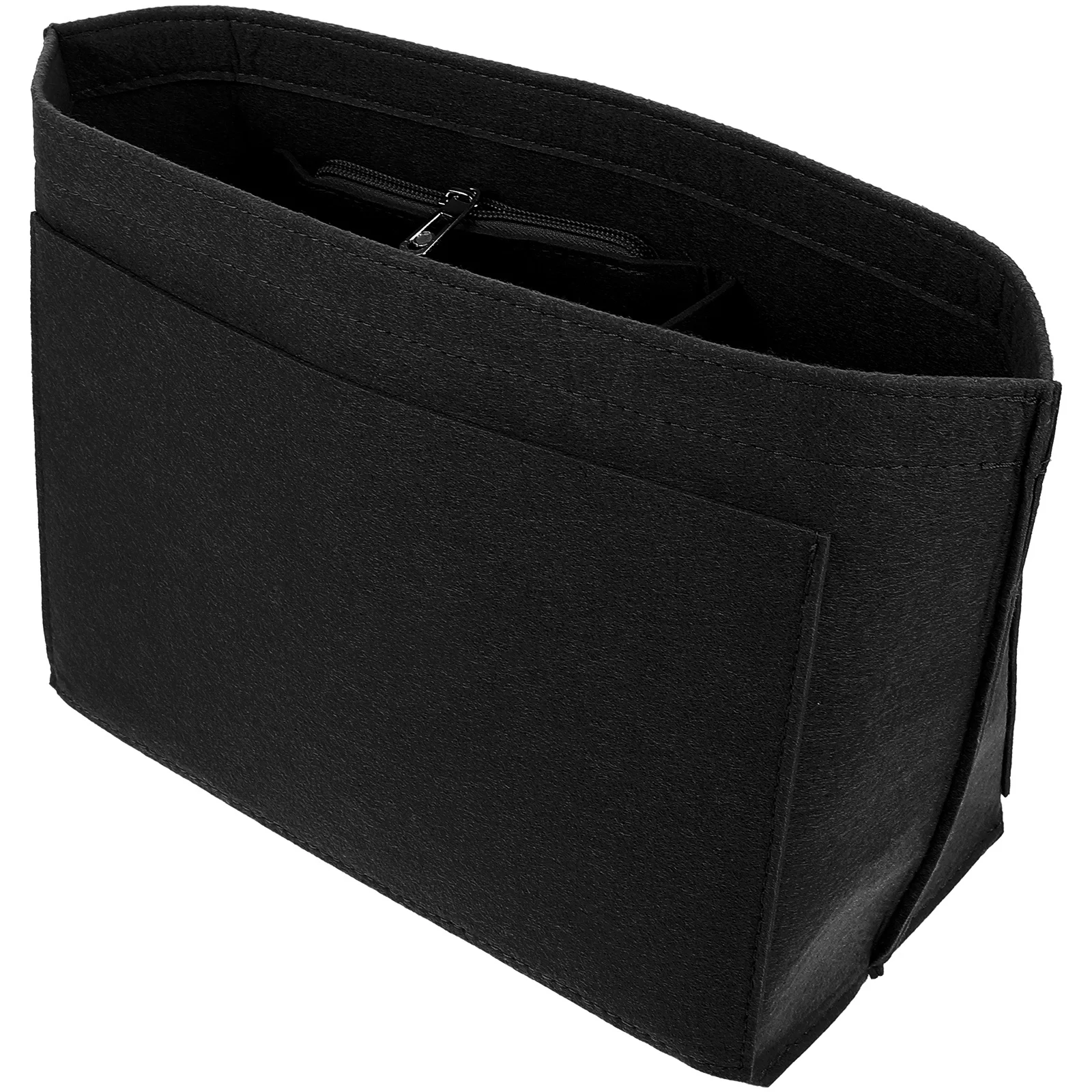 منظم محفظة اللباد المحمول، إدراج حقيبة صغيرة مرتبة ومتينة، تدوم طويلاً، حماية العناصر داخل حقيبة اليد، تجنب التشوه