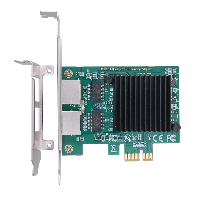 

Сетевая карта E1G42ET RTL8111F с 2 портами RJ45 на PCI Express X1, чип 1 Гбит/с, гигабитные Ethernet LAN-карты, сетевой адаптер для настольного ПК