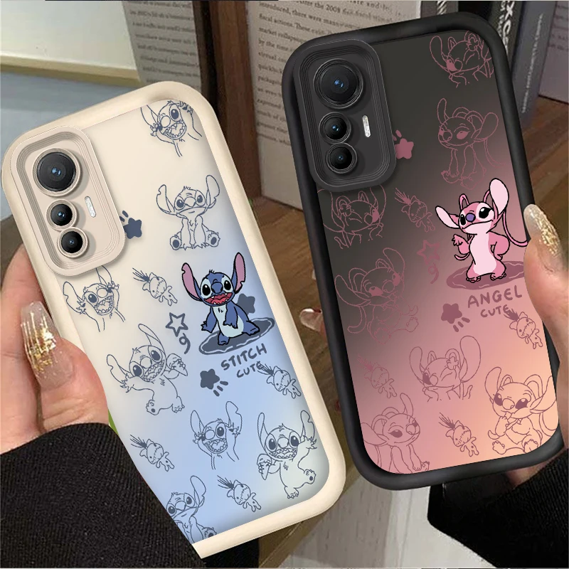 Disney Stitch Angel Case for Xiaomi 14T 13T 12T 11T 13 12 11 Lite 5G NE POCO X6 X5 F6 F5 F3 X4 GT X3 NFC M5S C65 M6 Pro 4G Cover image 2