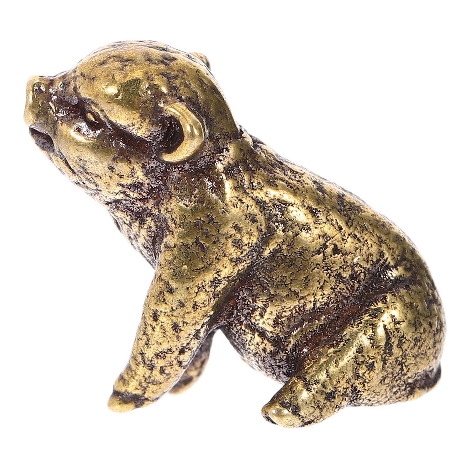 

Brass Pig Ornament Retro Copper Mini Statue Decor Home Desktop Art Decorations Unique Design Safe Smooth Edges Creative Small