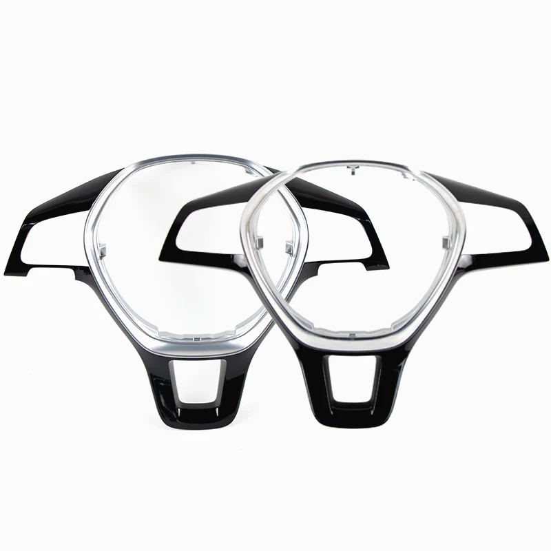 Steering wheel Frame For VW POLO Jetta Tiguan Touran Decorative frame Steering Wheel Button Frame Trim Button Frame