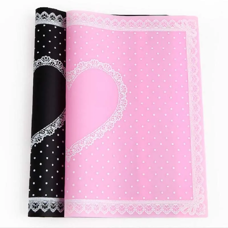 5 colori 30 * 40 cm cuscino in silicone supporto per le mani cuscino tavolo in pizzo lavabile pieghevole tappetino per unghie salone di arte pratica di manicure