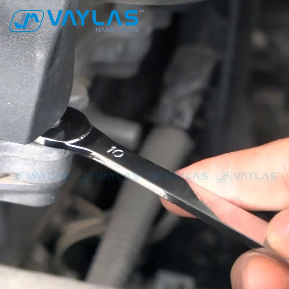 Imagem -05 - Combinação Super-fina Chave de Soquete de Extremidade Aberta Chave de Cabeça Dupla Ultra-fina Conjunto de Ferramentas Manuais de Reparo Universal 627 mm