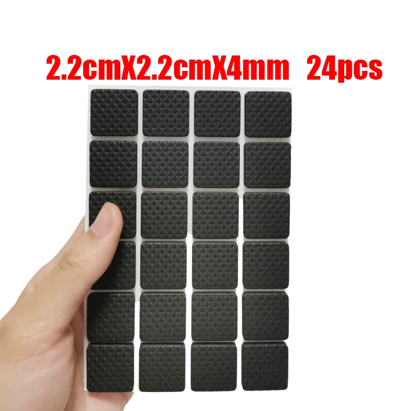 Gummi-Pads für Stuhl- und Tischbeine Selbstklebender Geräuschloser Bodenschutz Möbelfüße Stoßdämpfer Hardware-Zubehör – Detail 7