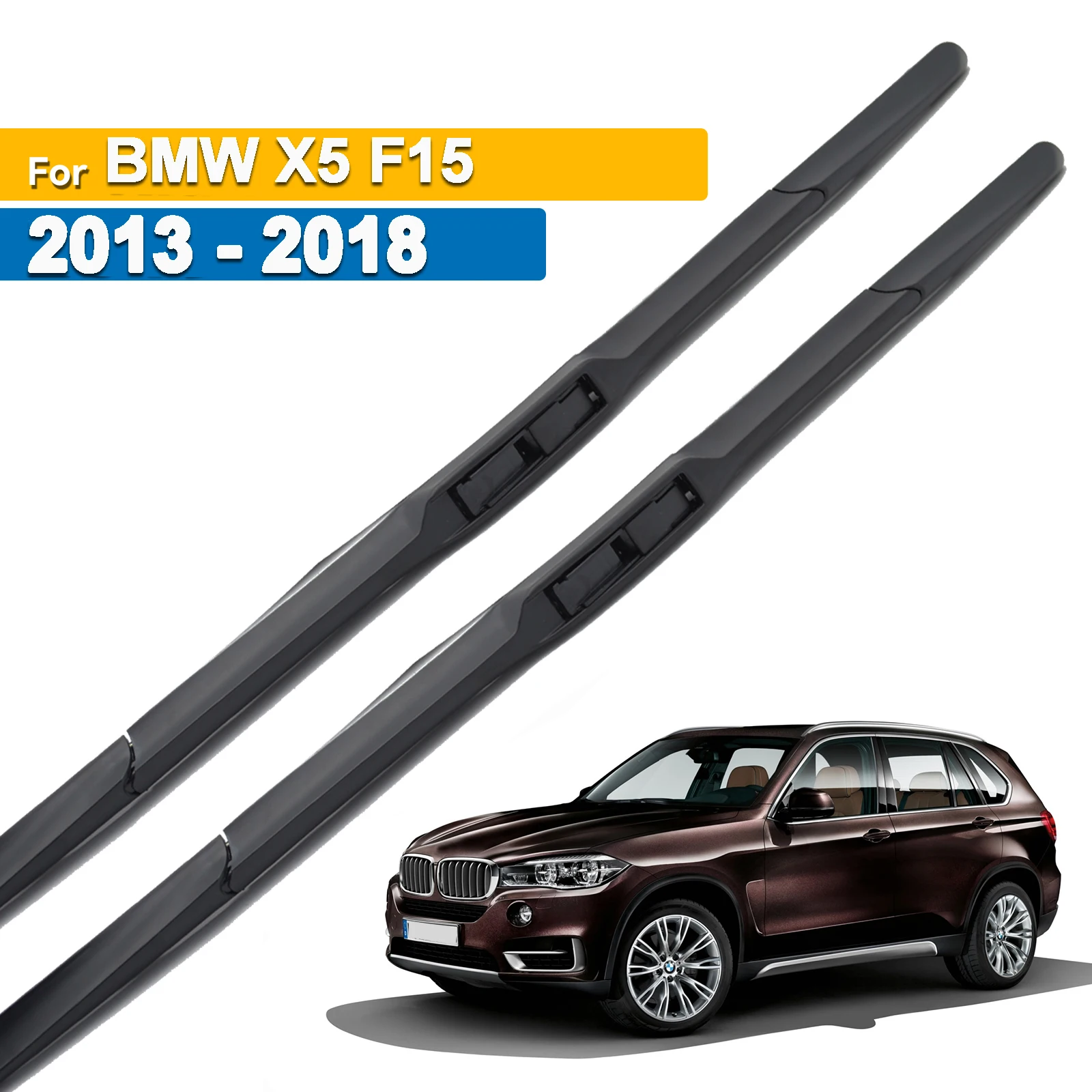 

Erick's Wiper Front Wiper Blades For BMW X5 F15 2014 - 2018 Windshield Windscreen Clean Window Car Rain Brushes Nature 24"+20"