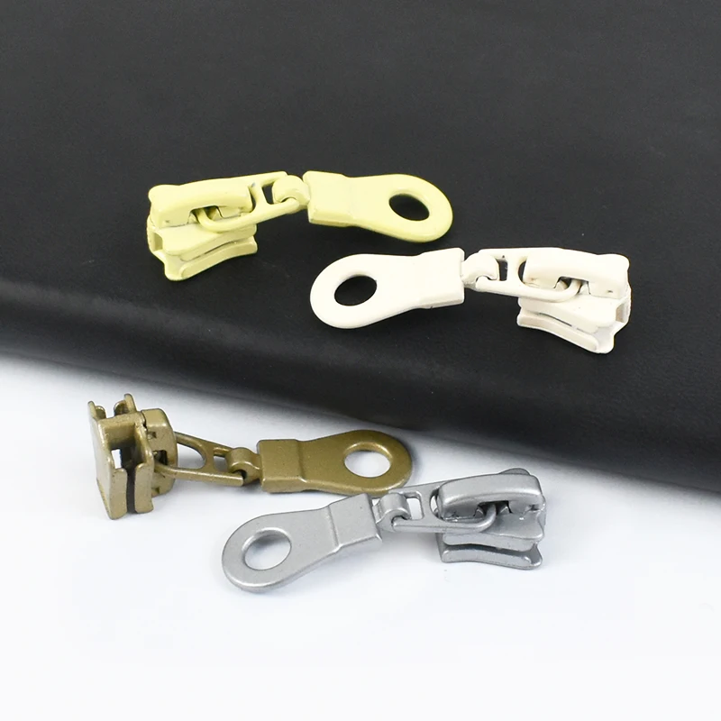 5/10/20 قطعة ميتي 5 # الراتنج سستة رئيس اللون البريدي المنزلق السوستة استبدال عدة الملابس ديكور السحابات إصلاح أطقم DIY الخياطة التبعي #6