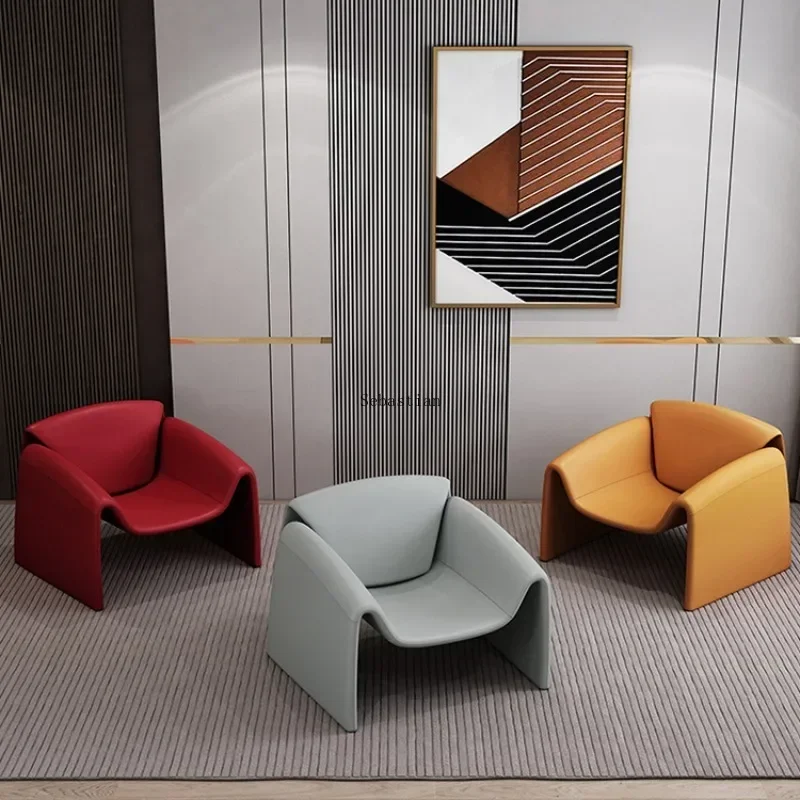 

Sofa Designer Chair,Casual Minimalist Living Room Creative Crab Tiger Chair,Single Chair Leather Furniture