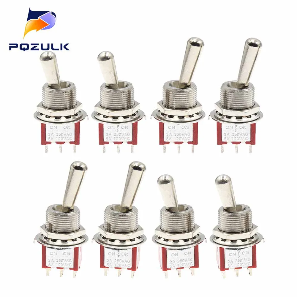 SH T80-T Z1 Series Large Long Handle 12mm Panel Mount Mini Toggle Switch 2A/250VAC 5A/125VAC