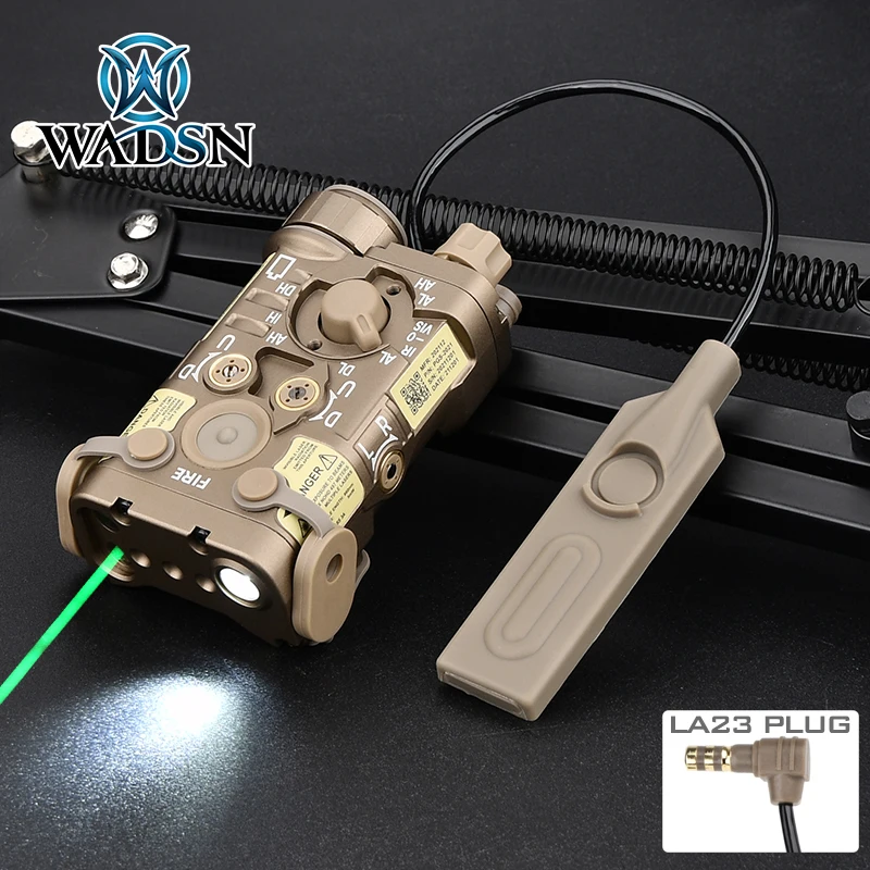 

Tactical WADSN Metal L3-NGAL Powerful Red Green Blue IR Indicator Airsoft Hunting Weapon Flashlight Strobe LA23 PLUG 20MM Rail