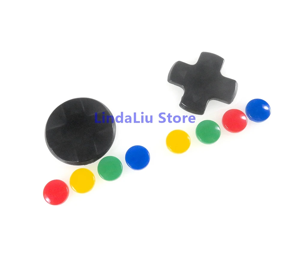 1set D-pad Bewegen Kreuz Richtung Taste ABXY Schlüssel Aufkleber Joystick Thumb-Stick Grip Cap Abdeckung Für nintend Schalter Haut Fall
