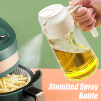 2in1 500ml Plastic Spray Oil Sprayer Bottle BBQ Cooking Olive Oil Sprayer Vinegar Bottle Oil Dispenser Picnic Kitchen Tool