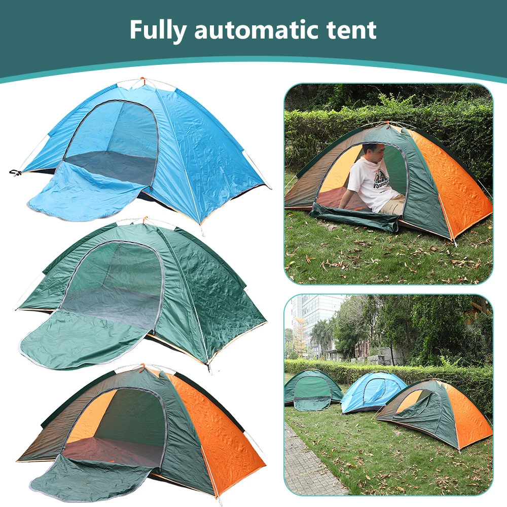 Outdoor Automatic Quick Open 1-2 Person Tent Waterproof Docking tent Family Outdoor Instant Setup Camping tent with Carring Bag