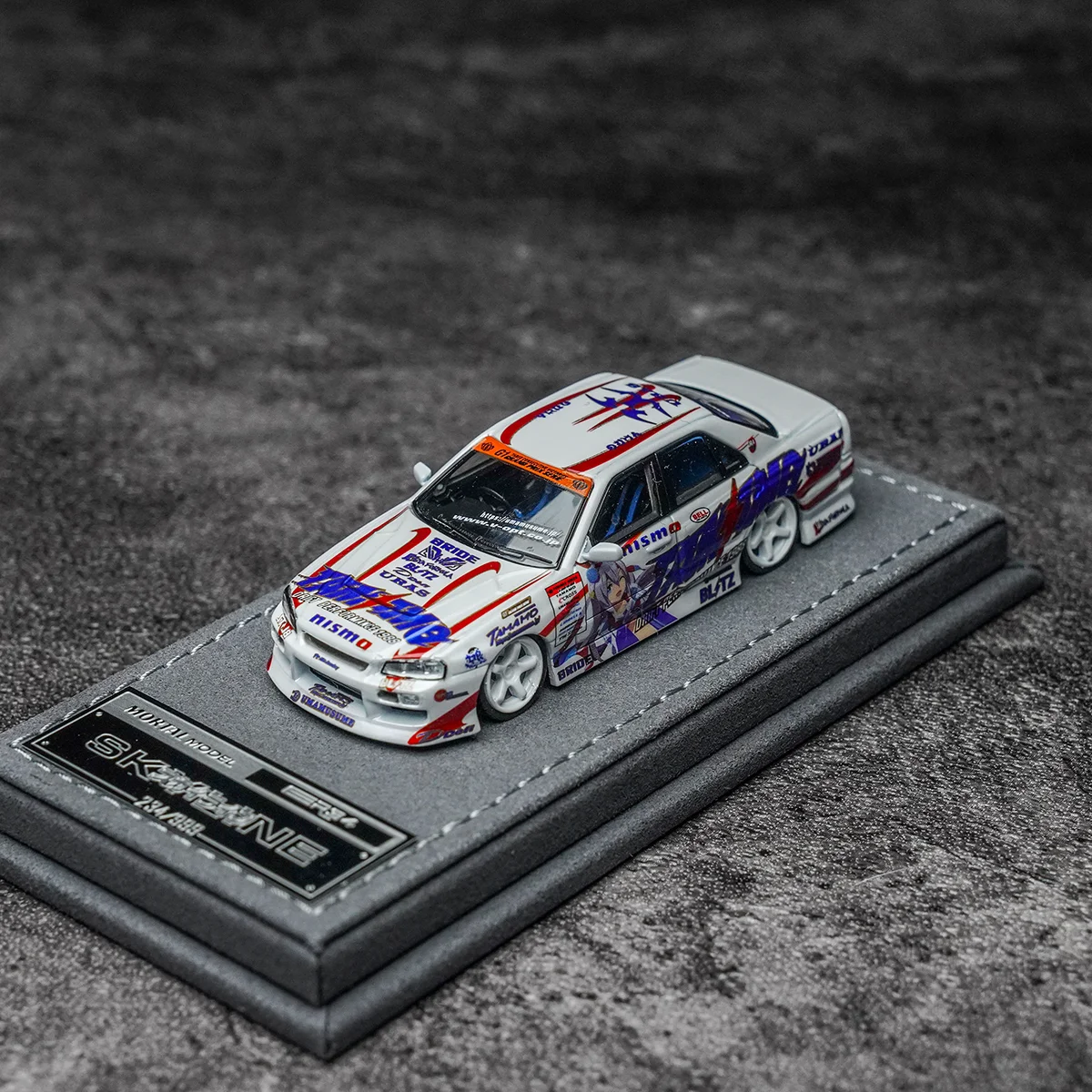 Mortal Diecast 1/64 Scale Nissan Skyline GT-R R34 Uma Musume Car