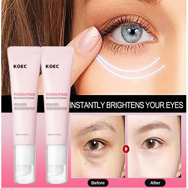 Moisturizing Nourishing Eye Cream Powdered Peptide Collagen Natural Filling Jelly Cream Niacinamide Eye Essence Toner Unisex Set