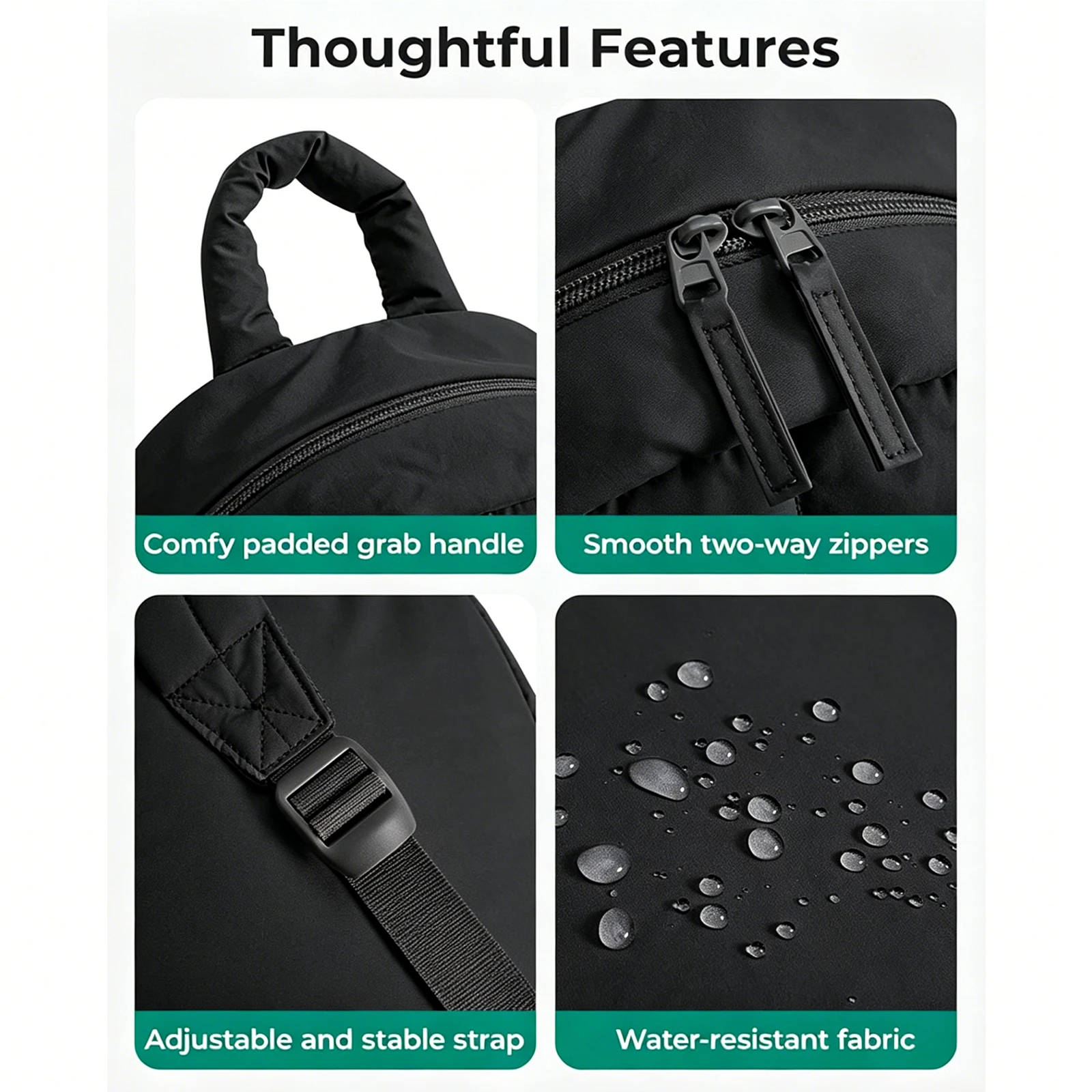 Women Simple Laptop Bookbag Multi-Compartment Casual Travel Backpack Lightweight College Knapsack Travel Shopping Date Backpacks