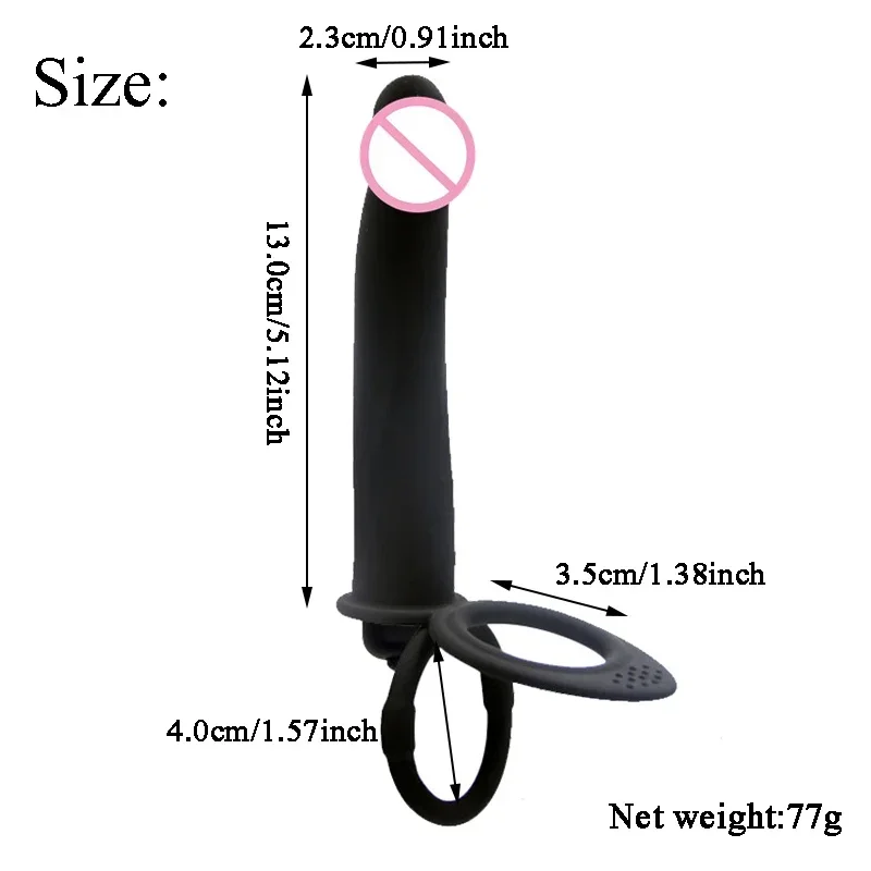 10 Speed Silicone Wearable Butt Plug for Men Prostate Massager with Ring Anal Pegging Dildo Harness Toy Strapless Strap Sex Toy view 3