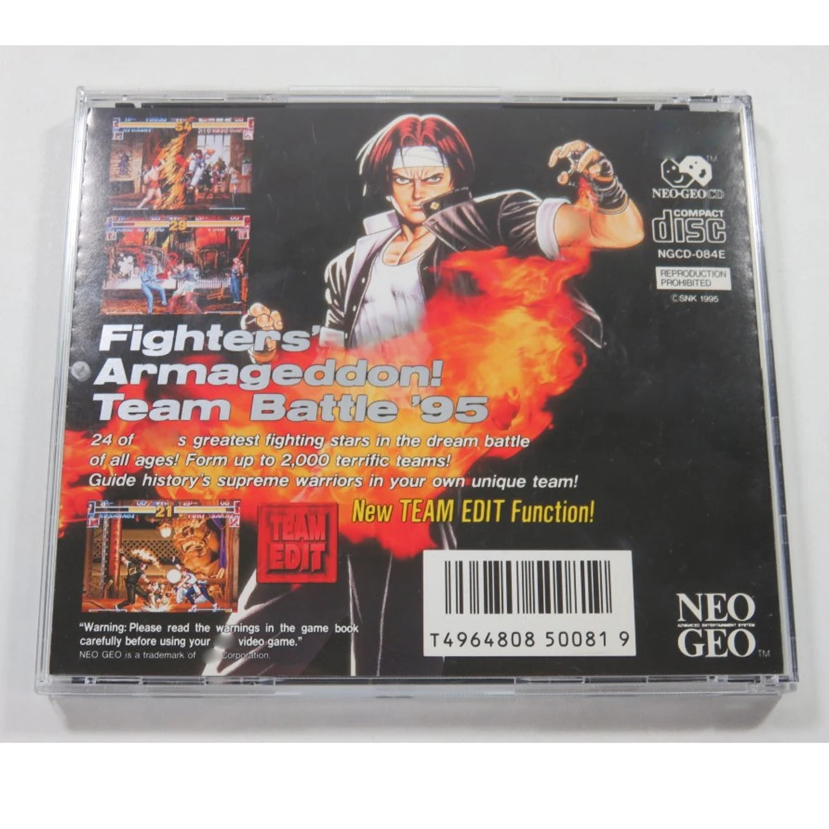 NGCD Copy Disc Game KOF '95 With Manual Unlock neogeo Console Game Optical Drive Retro Video Direct Reading Game Accessories