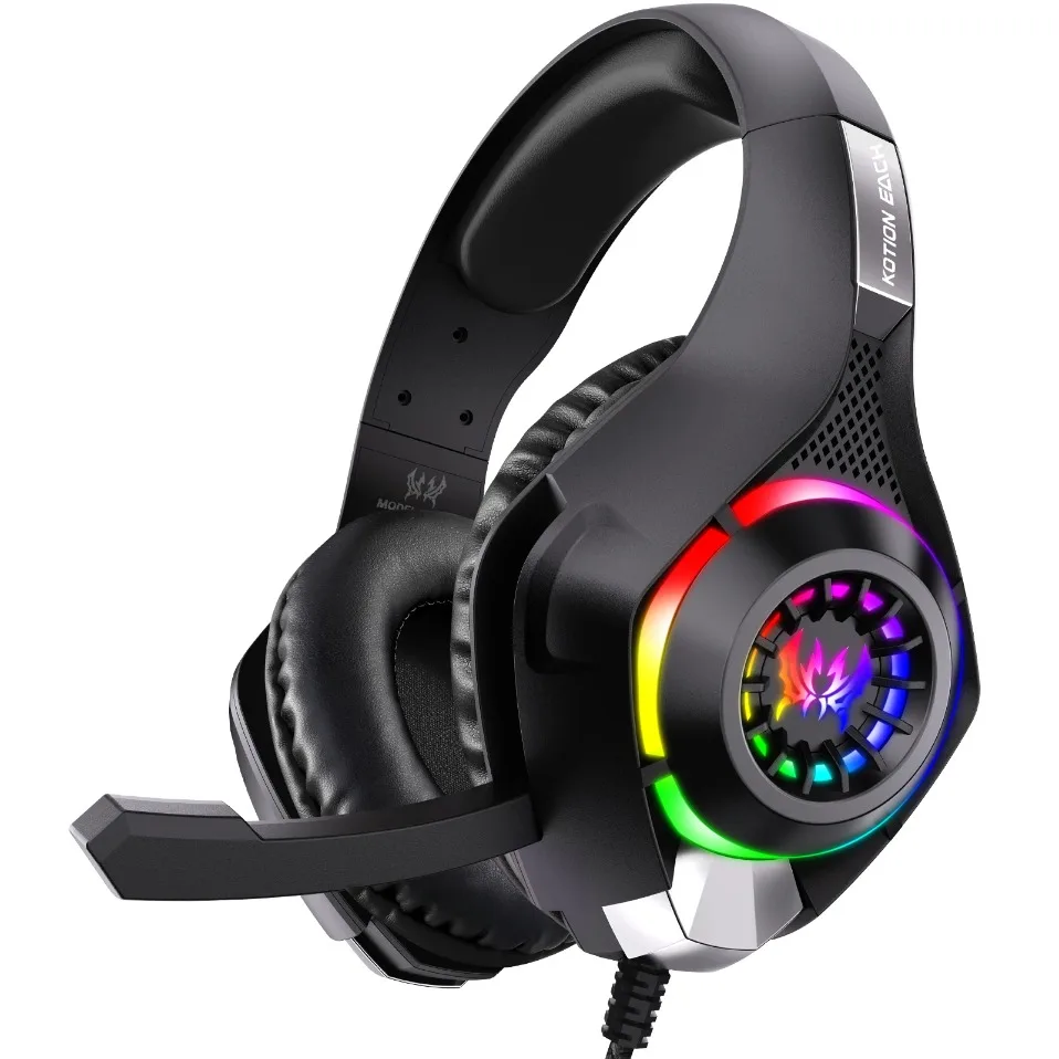 New Wired Gaming Headset Headphone 3.5mm PC Gaming Headset Earphones With Surround ENC Mic For Computer PS4 PS5 Xbox Bass Stereo