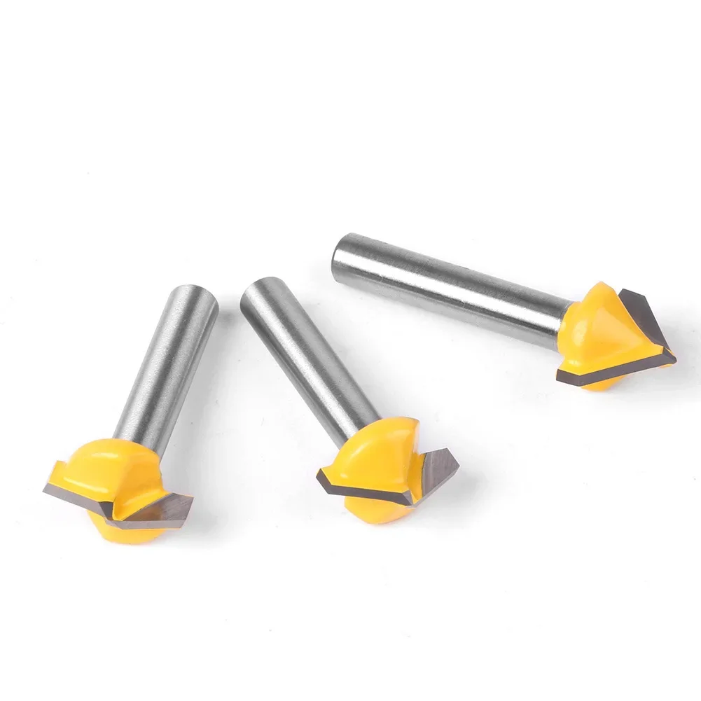 1PC 6mm Shank 90 Degree V-shaped 3D Router Bit Computer Carving Router Bit Woodworking Router Bit V-shaped Milling Cutter