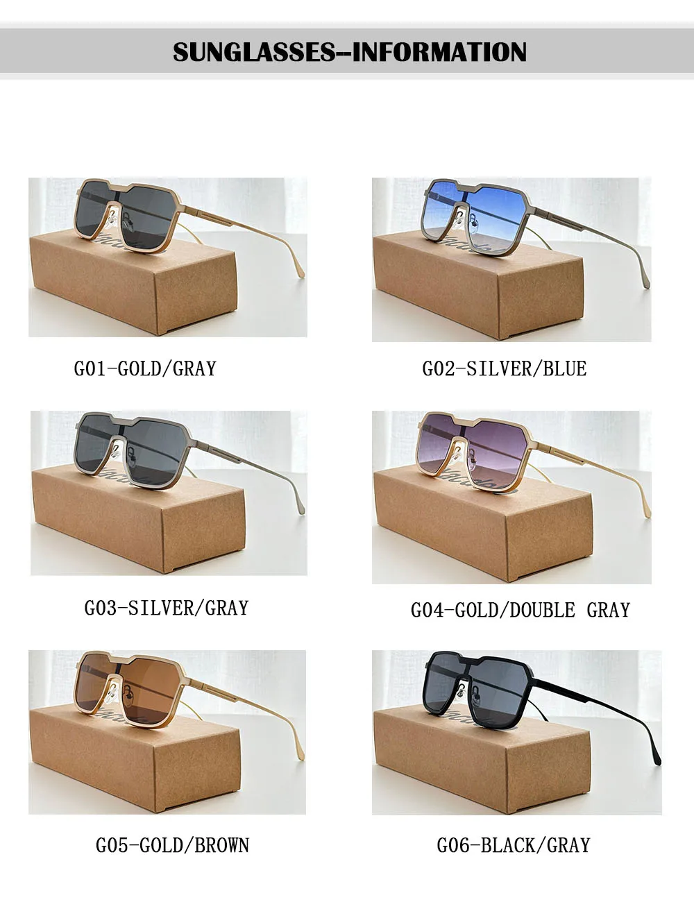 Steampunk Sonnenbrille Männer Ein Stück Vintage Sonnenbrille Frauen Neue Luxus Mode Gläser Gafas De Sol Hombre Zonnebril Dropshipping – Detail 13
