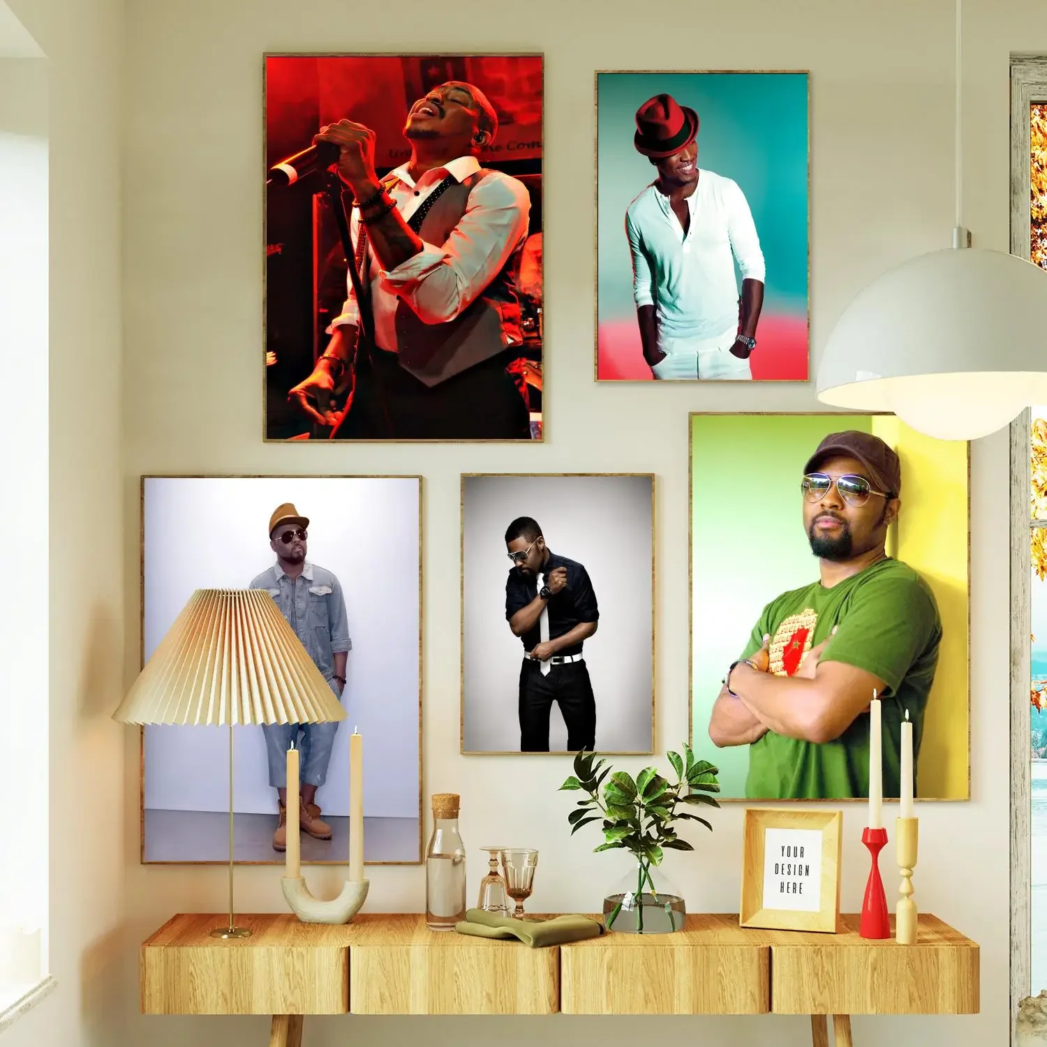 musiq soulchild Poster Prints Wall Art Canvas Painting Poster For Modern Family Living Room Home Decor