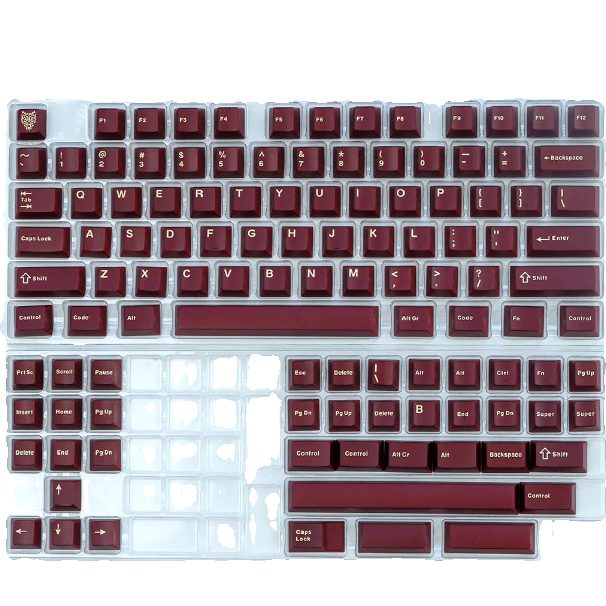Keycap Semi-Transparant Abs Tweekleurig Proces Originele Fabriek Zeer Aangepaste F87pro Wooting Atk68