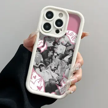 1個KPOP BTS手機殼,適用於iPhone 16/15/14/13 Pro Max/11/12 Plus,黑色矽膠材質 8 最佳銷售 BTS iPhone手機殼 - №2