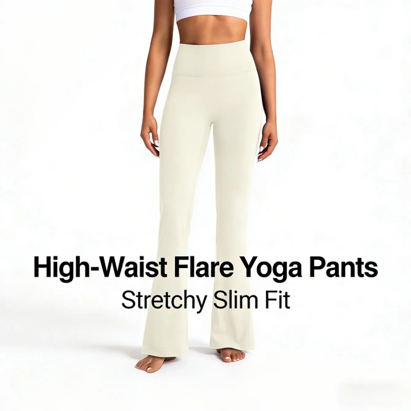 

New Flared Yoga Sports Pants Bare-feel Loose High Waist Hip Lifting Fitness Slimming Multiple Sizes Available