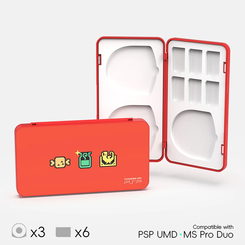 UMD Game Card Case for PSP 1000/2000/3000 & Vita, SD/M2/MS Pro Duo