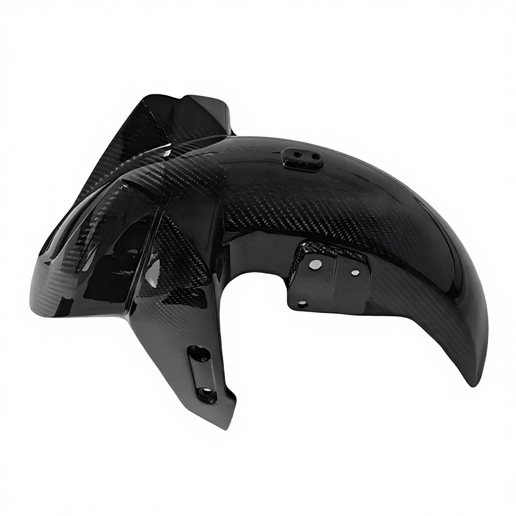 

For Yamaha Tmax560 Modified Carbon Fiber Black Exhaust Hood Rear Mudguard Dry Protective Plate Motorcycle Accessories