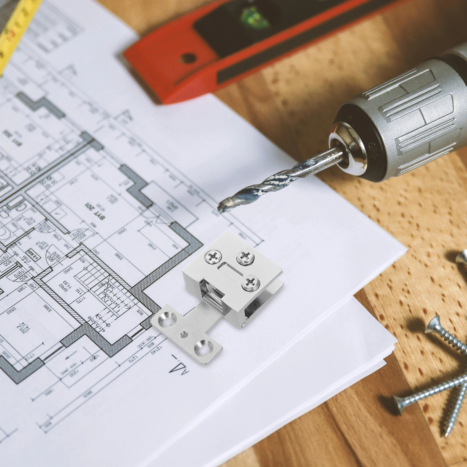 

4Pcs Glass Door Hinges Smooth Open No Drilling 3-8mm Tempered Glass Cabinet Hinges Wine Cabinet Bathroom Shower Door Lock