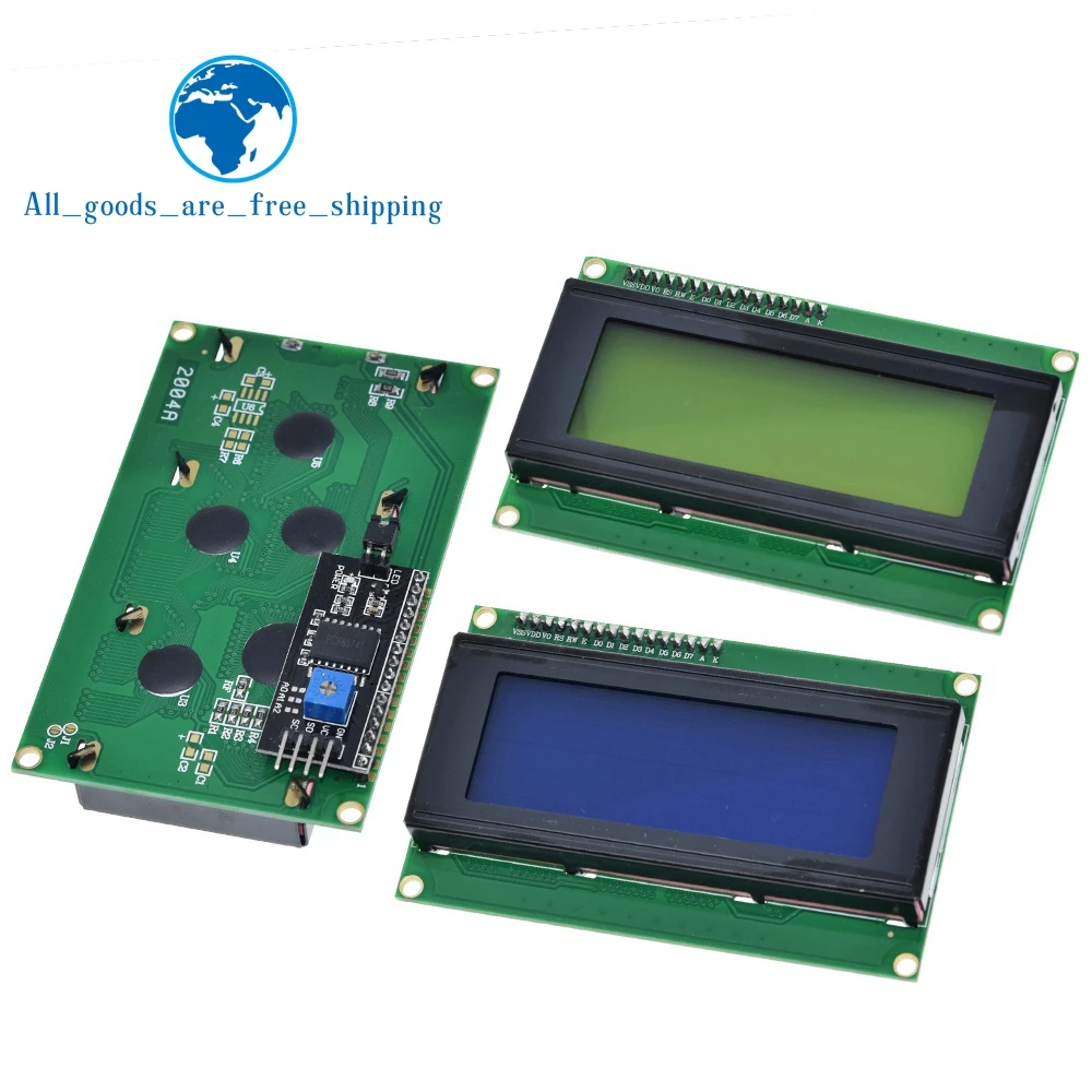 TZT LCD1602 LCD 1602 2004 12864 โมดูลหน้าจอสีฟ้าสีเขียว 16x2 20X4 ตัวอักษรโมดูลจอแสดงผล LCD HD44780 Controller